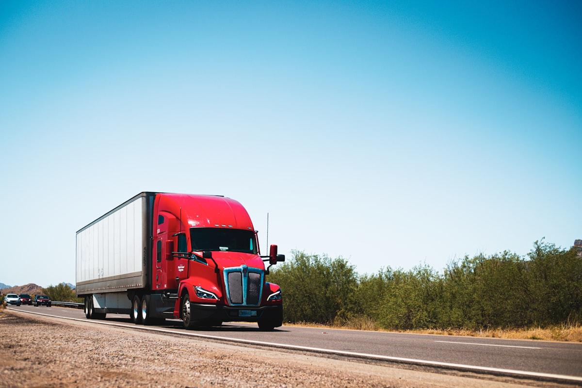 Semi truck transportation